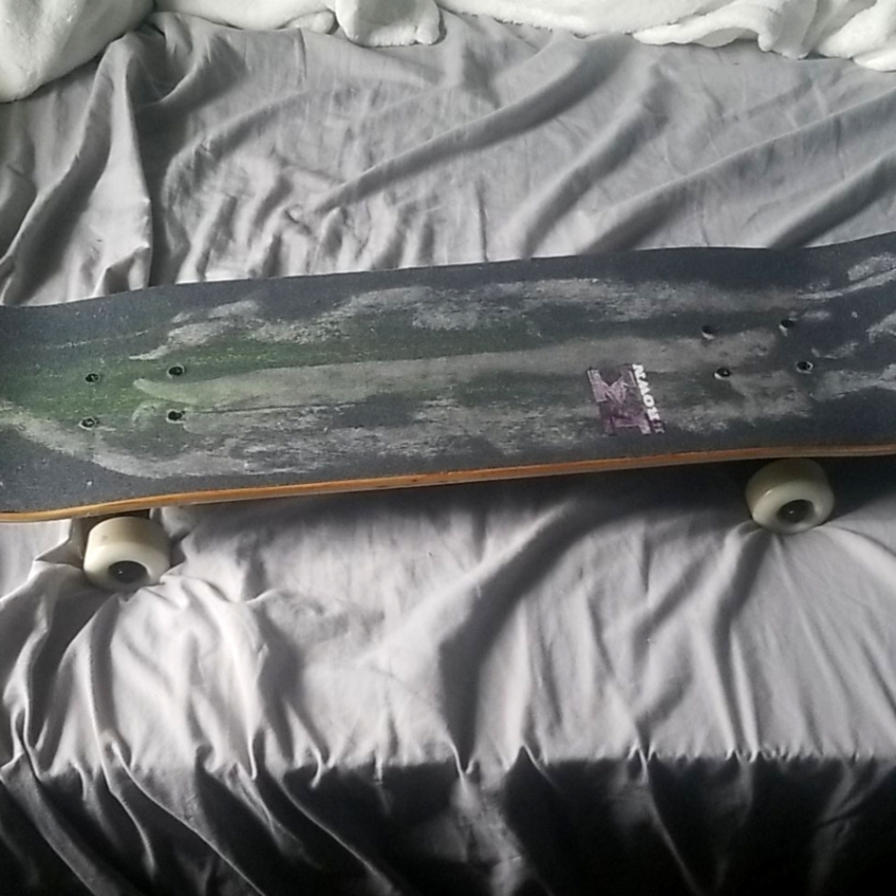 Checkered skate board